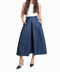 Denim Midi Skirt ON1