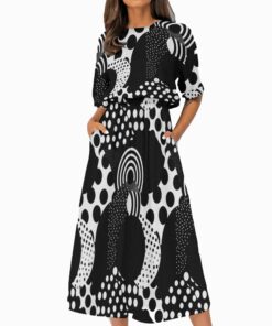 Midnight Dot Midi Dress ON18
